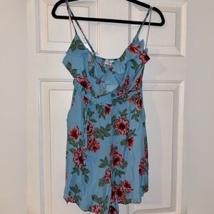 Petal & Pup Floral Blue Romper